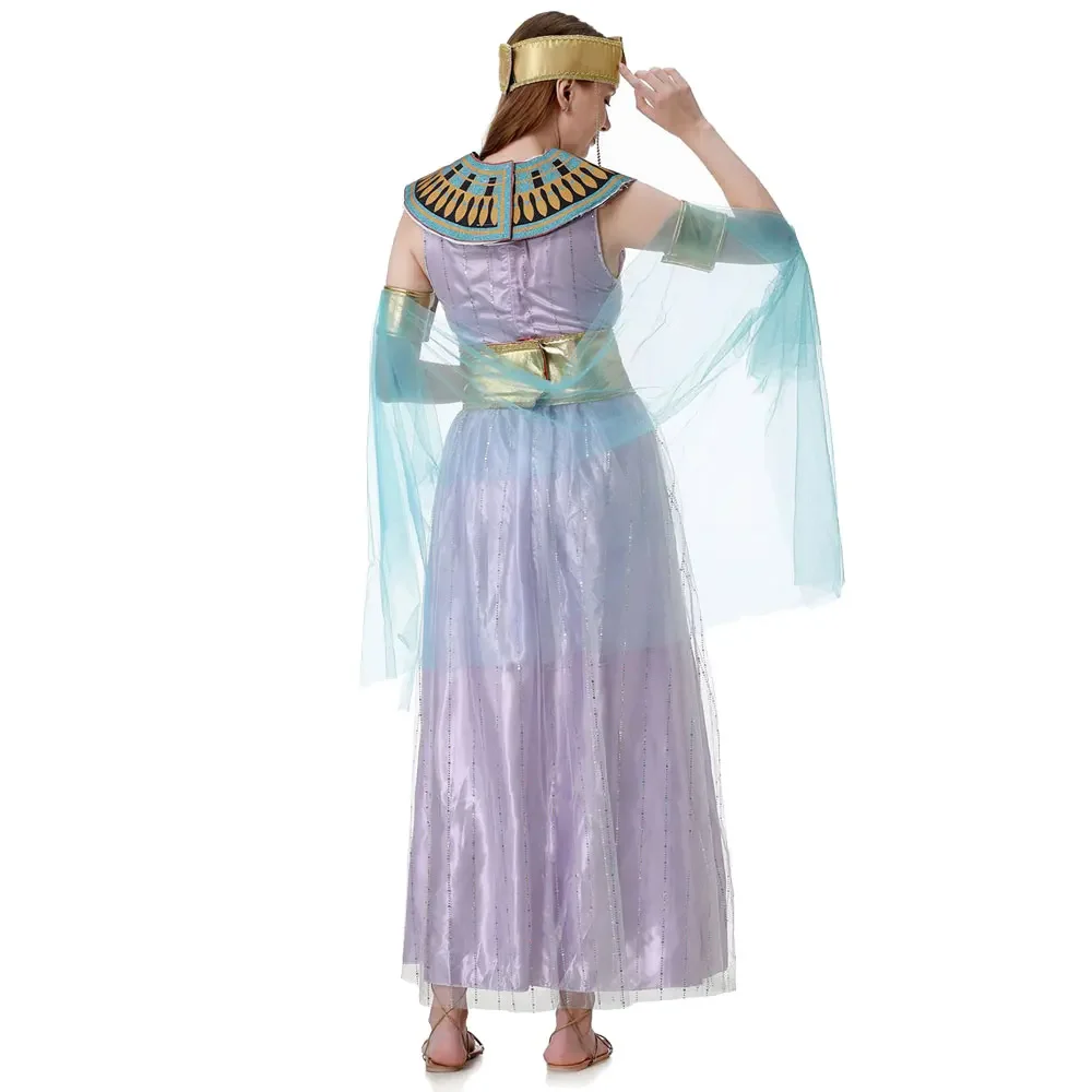 Halloween Vrouwen Egyptische Farao Cleopatra Koningin Cosplay Kostuums Godin Cleopatra Koningin Rolspel Feest Verkleedkleding