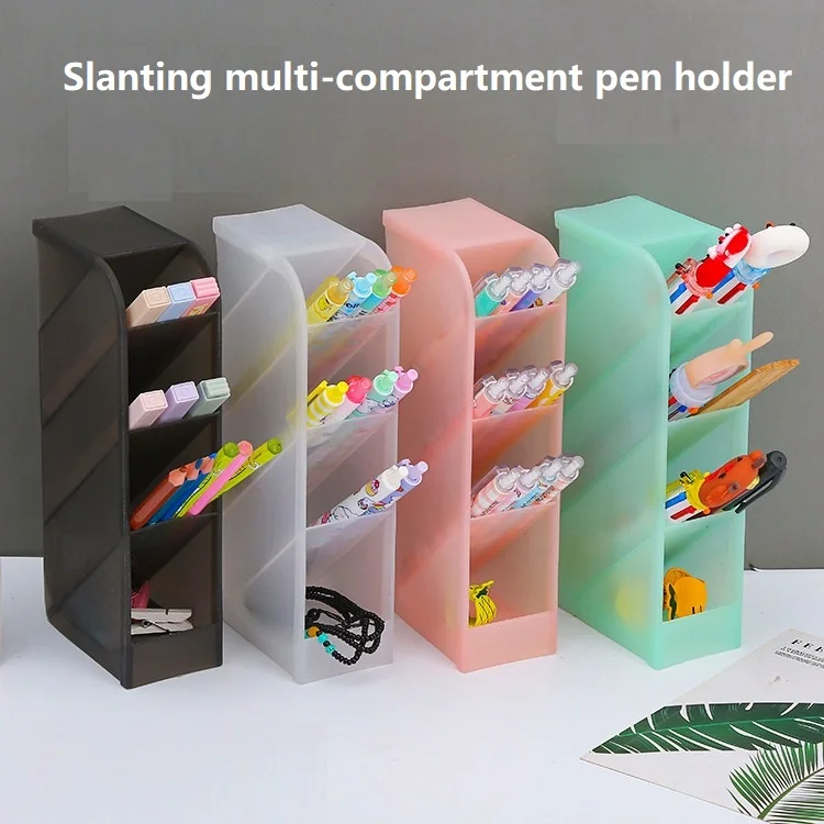 

Pen Tray Desk Pen Holder Desk Pen Organizer Markers Handwriting Office Organizer Storage ZBT02