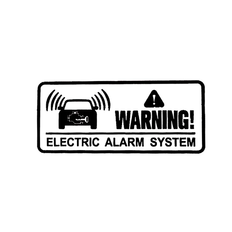 Warning Alarm System Do Not Touch Security Waterproof PVC Stickers Anti Theft Decals Car Motorcycle Exterior Decor Accessories