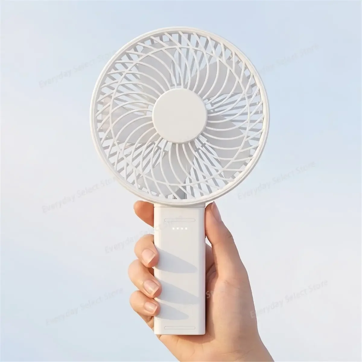 New 6‑Inch Foldable Handheld Fan, USB Rechargeable High‑Airflow Portable Mini Fans for Outdoor Travel Desktop Use