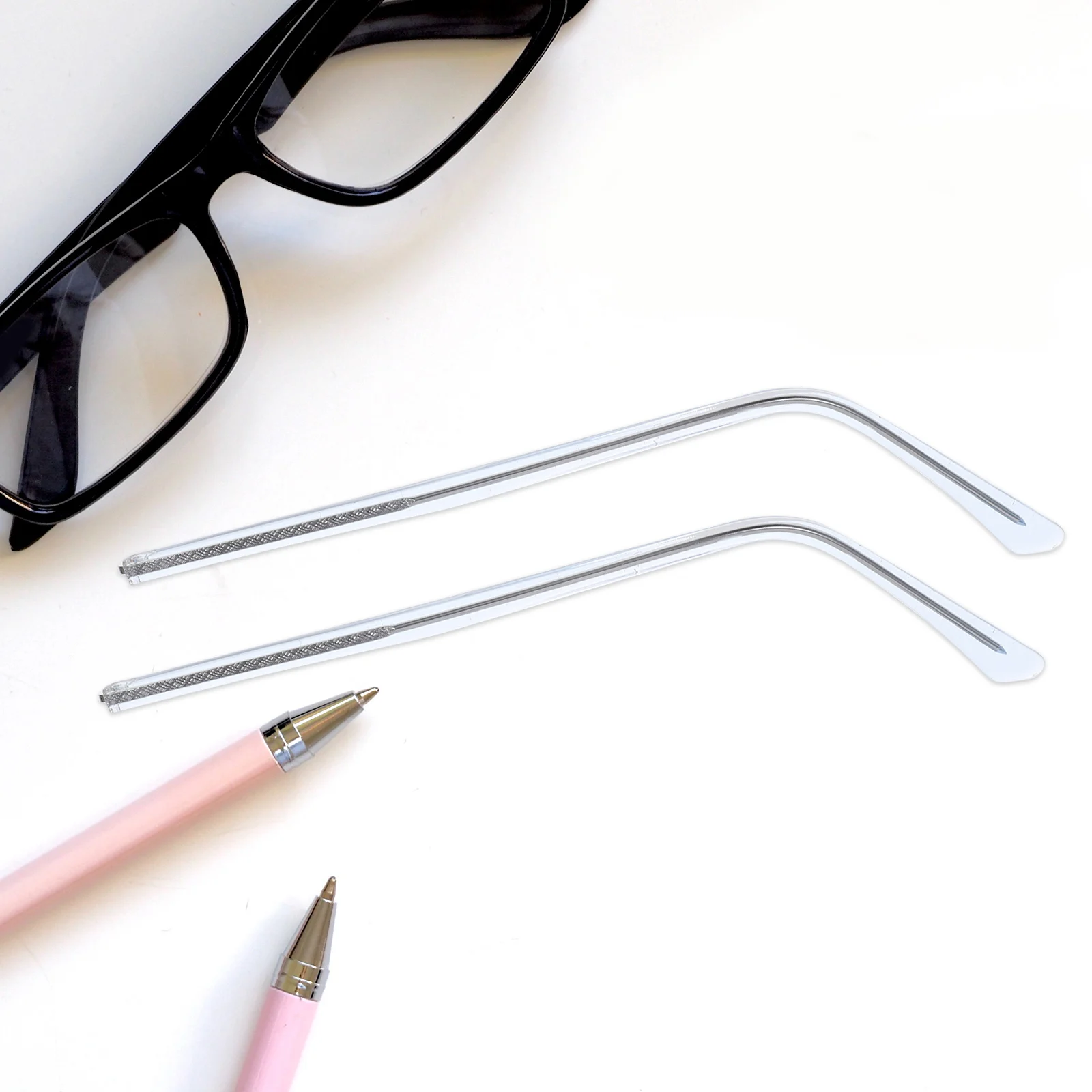 

Eyeglass Temple Replacement Metal Plate Thin Arms for Women Comfortable Glasses Repair Eyewear Parts Anti Allergy
