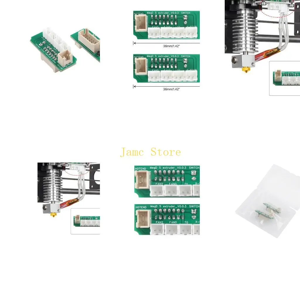 

LX0B Адаптеры для точного контроля температуры Адаптеры переноса термистора экструдера для 3D-принтера Anycubi