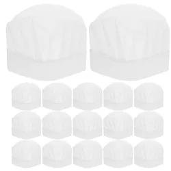 Chapéus de chef descartáveis para crianças, 20 peças, comida, catering, papel, boné de cozinha, restaurante, cozinha, chapéus de chef, acessório de cozinha