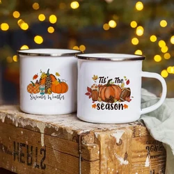 Ciao zucca autunno tazze da caffè autunno Latte tazza zucca spezie felice ringraziamento smalto tazza Halloween caffè tazze da tè