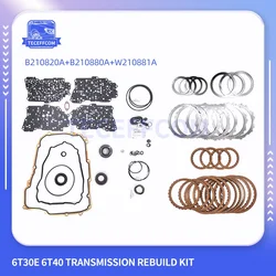 6T30E 6T40 Automatic Transmission Master Rebuild Overhaul Friction Steel Kit For Buick Cruze CHEVROLET GMC 2008-UP 6T31 6T45