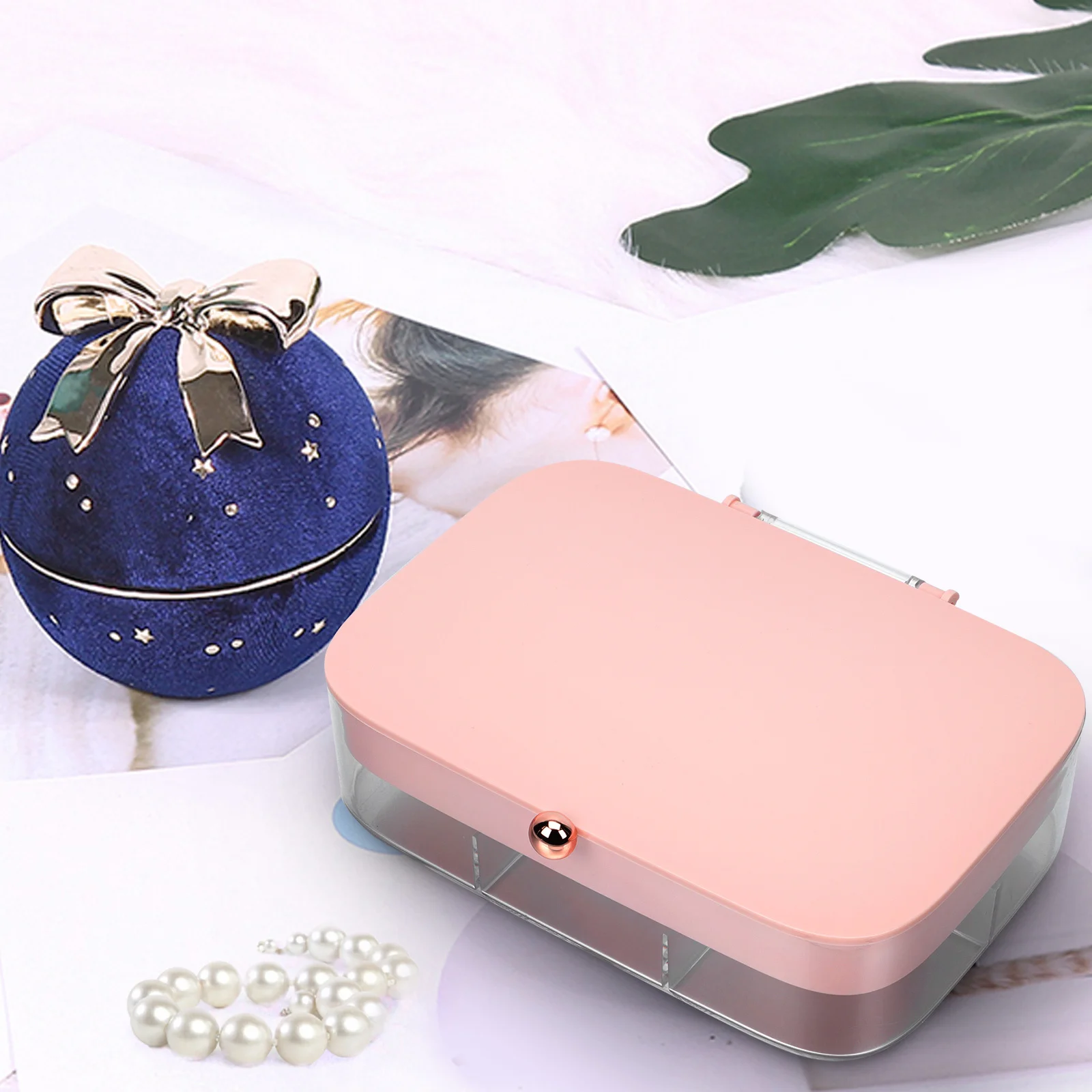 

1 шт. многослойная шкатулка для драгоценностей, стильный чехол для хранения серег, колец, браслетов, органайзер, настольный держатель, контейнер для ювелирных изделий, подарок