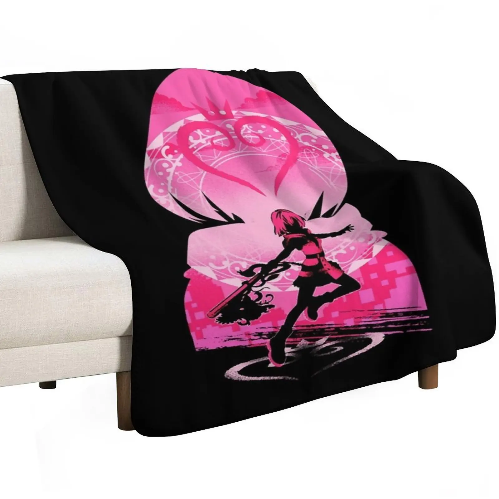 Kairi Kingdom heart v1 - Tshirt Throw Blanket Bed covers Blankets For Sofas For Sofa Thin bed plaid Quilt Blankets