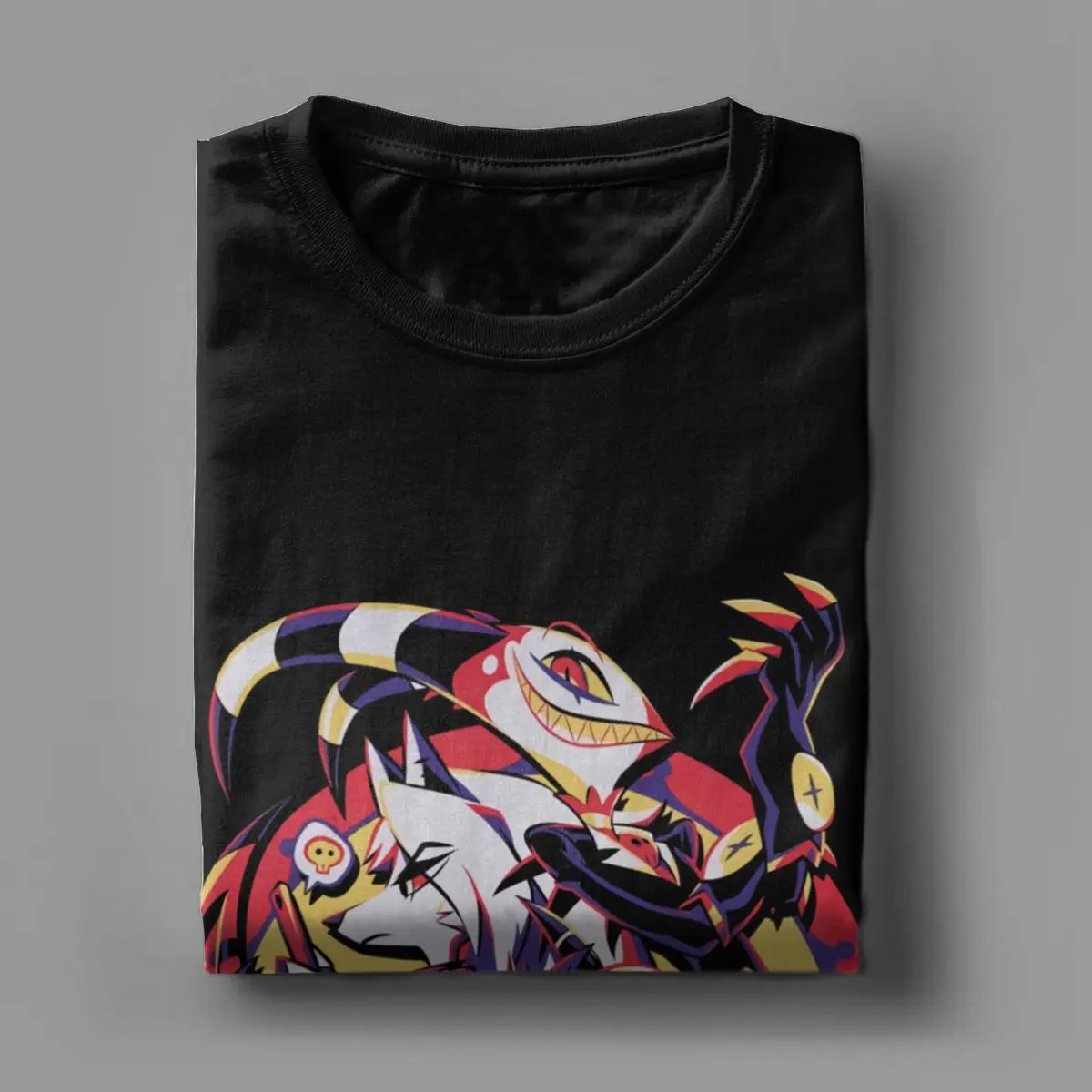 تي شيرت Helluva Boss للرجال والنساء ، تي شيرت من القطن الخالص ، أكمام قصيرة ، موضة ، ملابس أنيمي ، moxie ، Millie ، Loona ، 6XL #5