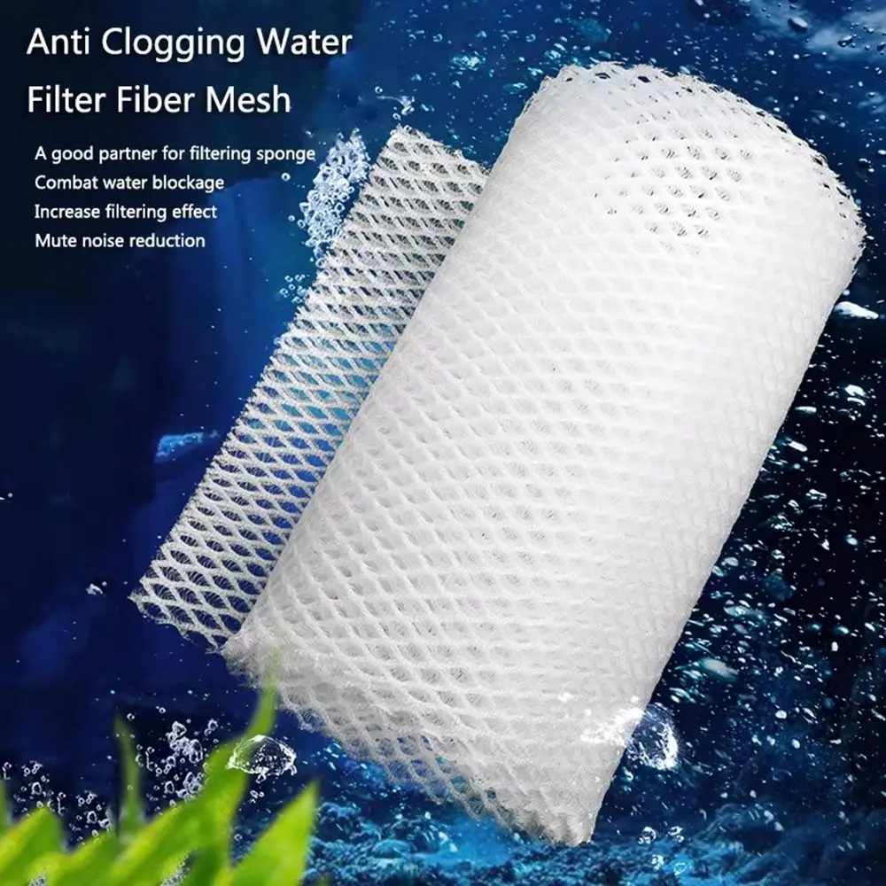 3D Aquarium Filtration Fiber Prevent Water Blockage Fish Tank Biochemical Filter Practical Bio Sponge Pad Skimmer Supplies