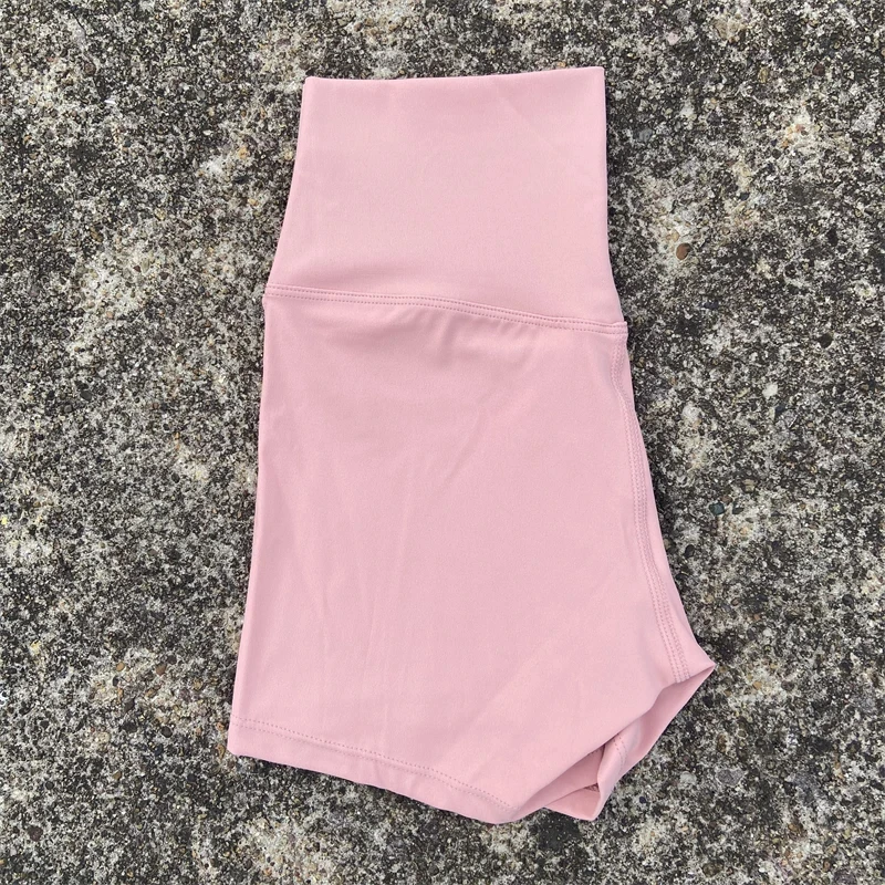 Einfarbig hohe Taille Yoga kurzes Bein Frauen Fitness Sport kurzes Fahrrad weich hocken Proof umfassende Training Jog sportlich – Detail 8