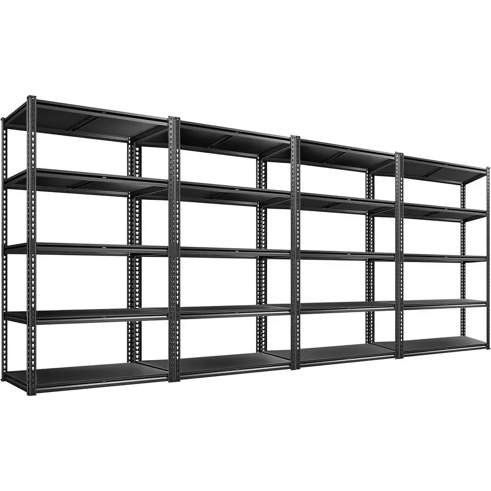 

2020 Enhanced 5-Tier Heavy-Duty Garage Shelving, Waterproof & Anti-Scratch, Adjustable Metal Rack for Kitchen, Basement, Warehou