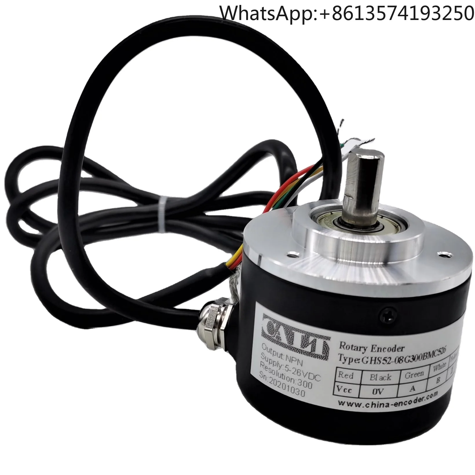 

CALT GHS52 NPN 5-26V 8mm Solid Shaft Incremental Encoder 100 200 360 500 1000 1024 2500PPR Similar E50S8