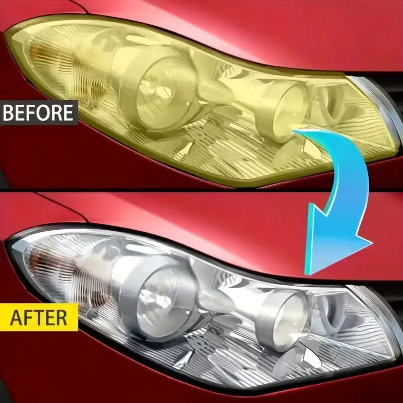 QIFENGHE Headlight Restorer – Restore Clarity & Brightness, Remove Scratches & Yellowing, Long-Lasting Protection, Easy-to-Carry