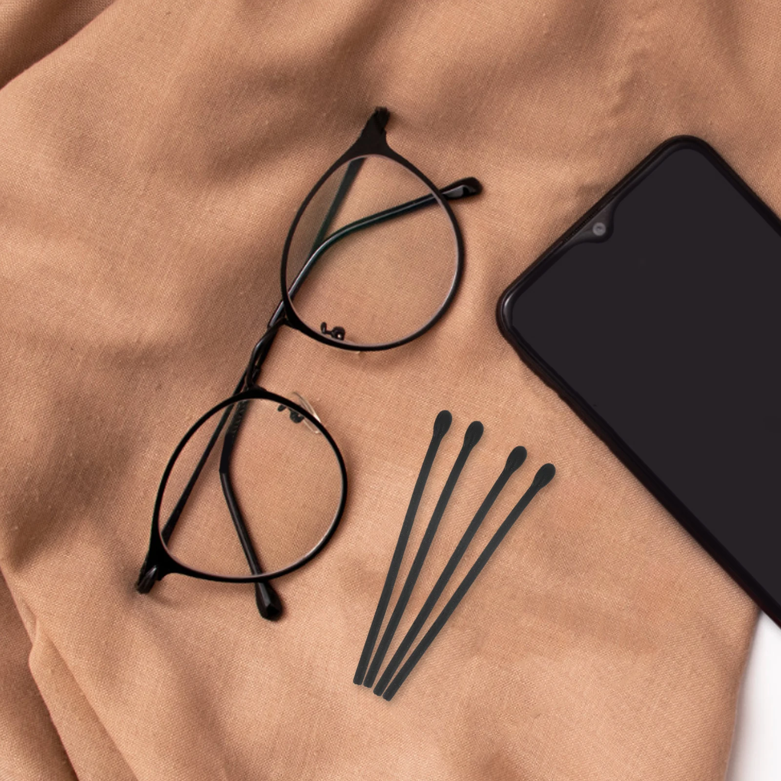 

12Pairs Silicone Glasses Ear Grips Non-Slip End Caps for Eyeglass Arms Universal Fit for Most Frames Prevent Sliding Comfort