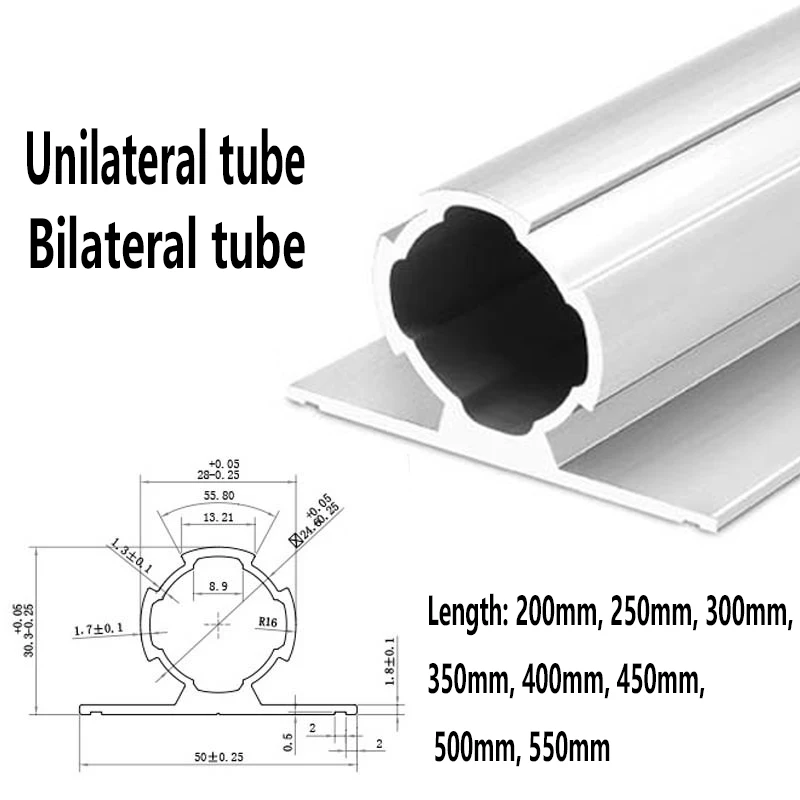 2PCS 3PCS Third Generation Lean Aluminum Alloy Wire Rod 28 Aluminum Tube Workbench Unilateral/ Bilateral Tube 200 to 550 mm