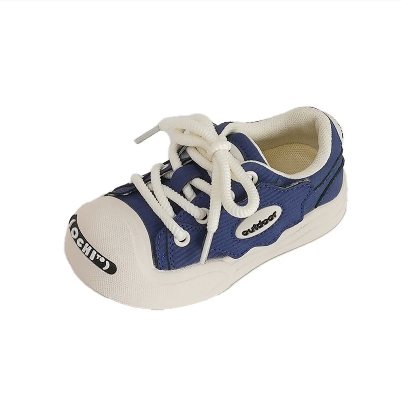 Zapatos informales antideslizantes para niños y niñas, zapatillas de deporte con suela suave de retazos a la moda, calzado funcional con protección para los dedos del pie, talla 21-37