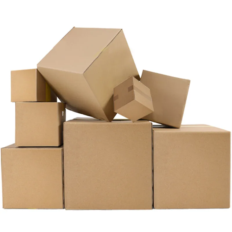 

10Pcs/Lot Kraft Paper Packaging Box 3 Layers Corrugated Gift Boxes Postal Shipping Box Mailer Carton Small Business Supplies