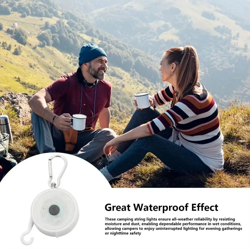 

4 Modes Portable Camping Lantern LED Lamp Ambient Light LED Camping String Lights Petite Easy Installation Waterproof Tent Light