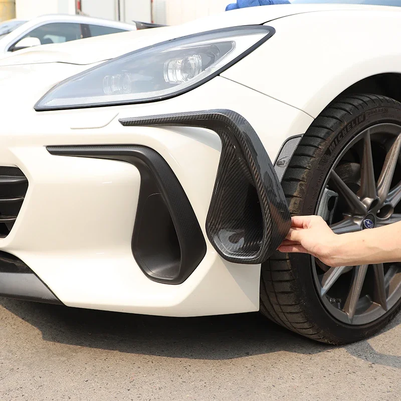 

Car Front Bumper Side Air Outlet Decorate Frame Trim For Subaru BRZ 2022-2025 Carbon Fiber Exterior Front Bumper Air Vent Cover
