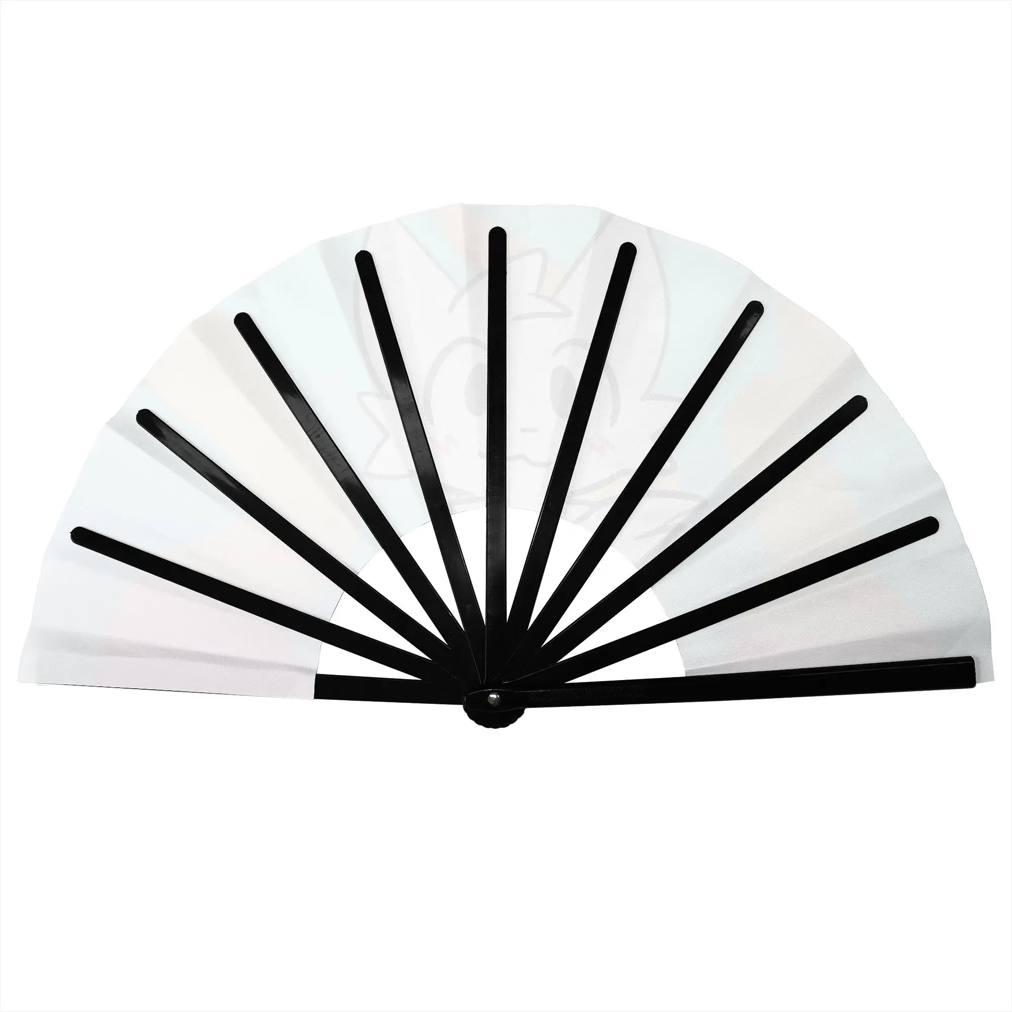 Boykisser Silly Cat Traditional Folding Fan Oriental Art Tease High-Quality Polyester Fans Gift Exquisite Decorative Hand Fan