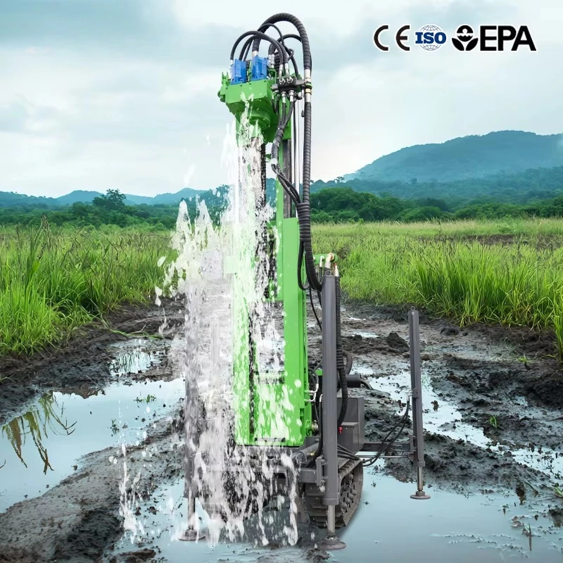 300 Type Pneumatic Mobile Submersible Drilling Machine for Emergency Drought Relief Perforación Pozo