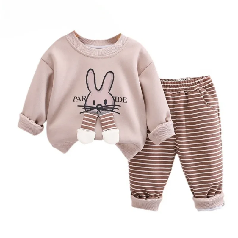 

New Autumn Baby Clothes Set Children Girls Striped T-Shirt Pants 2Pcs/Set Toddler Clothing Infant Casual Costume Kids Sportswear
