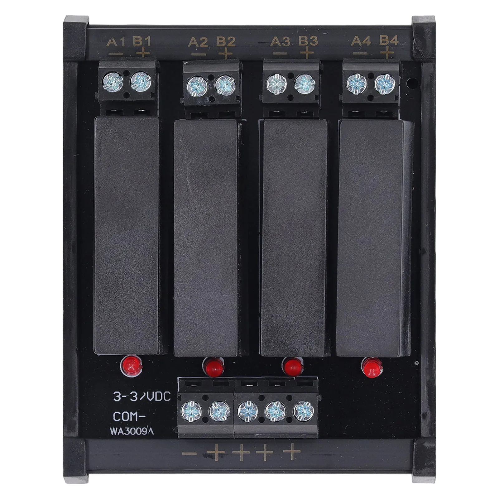 4P DC to DC Relay Module DIN Rail Solid State Relay Common Negative Terminal 3‑32V Input 5‑8A 5‑60V Load