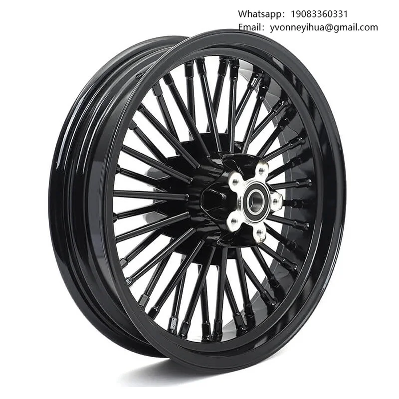 

16 Inch Motorcycle Rims Black Color 16x3.5 16x5.5 Rear 36 48 Spokes Motorcycle Wheels For Harley