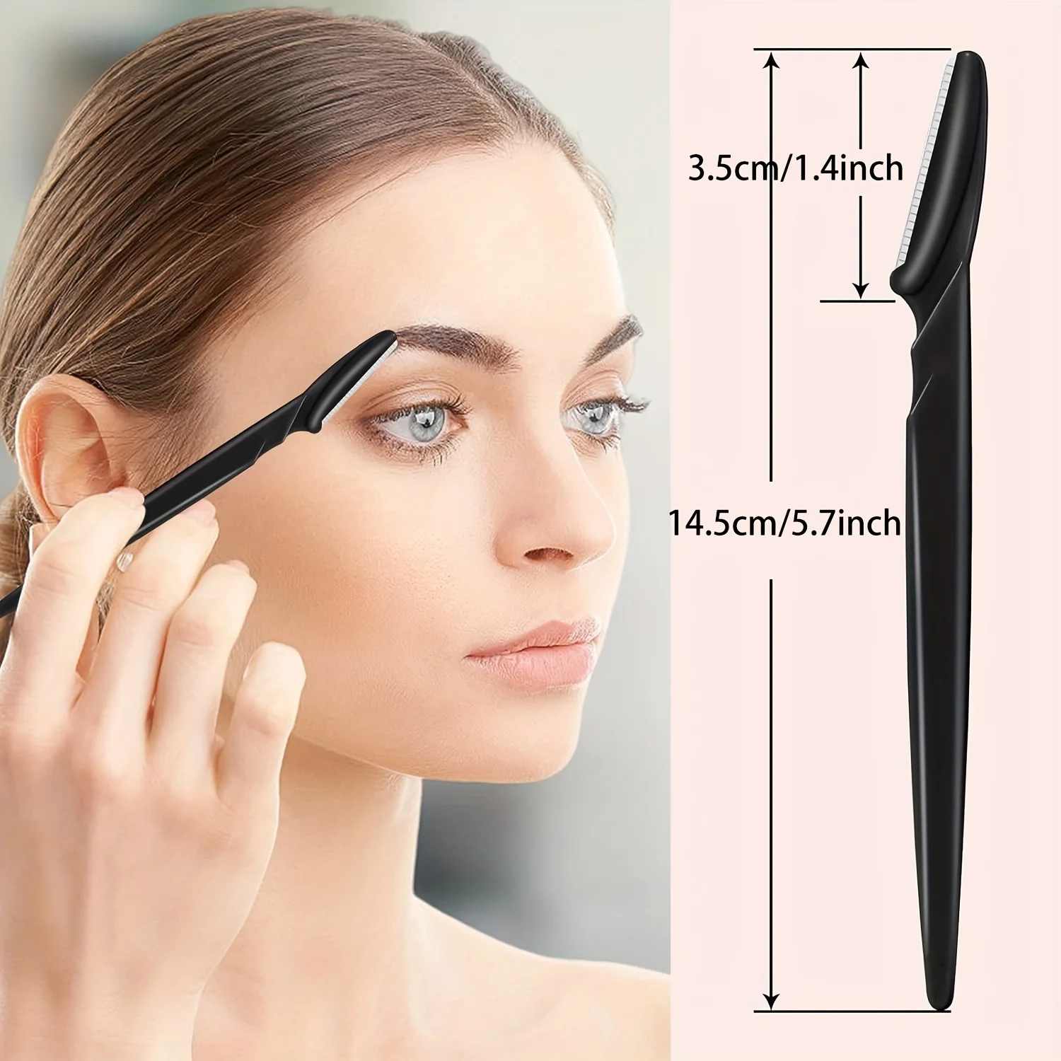 64 Solid-Color Eyebrow Trimmers, Suitable for Beginners, Facial Hair Removal Tools, Facial Eyebrow Razors, and Hair Removal Razors with Protective Covers