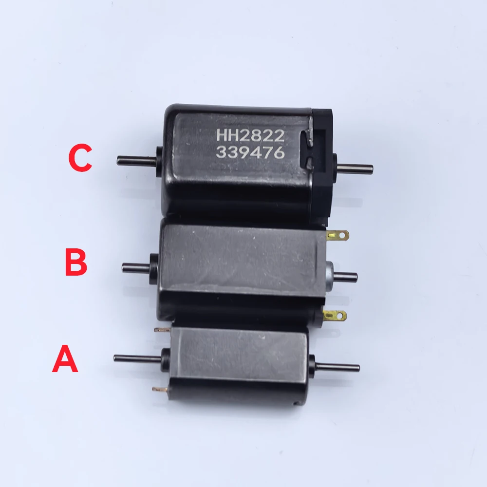 Mini FK-055 180 280 5-pole Rotor  DC 12V Motor 1.5mm/2mm Dual Shaft For HO Scale Model Car Train Railway  Engine