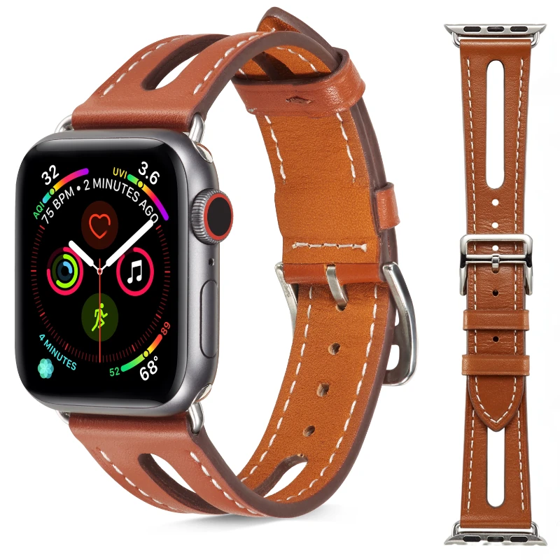 

Leather Strap For Apple Watch Band 49mm 45mm 41mm 44mm 40mm 42mm 38mm Bracelet Wristband Belt iWatch Ultra 8 7 6 5 4 3 SE Correa