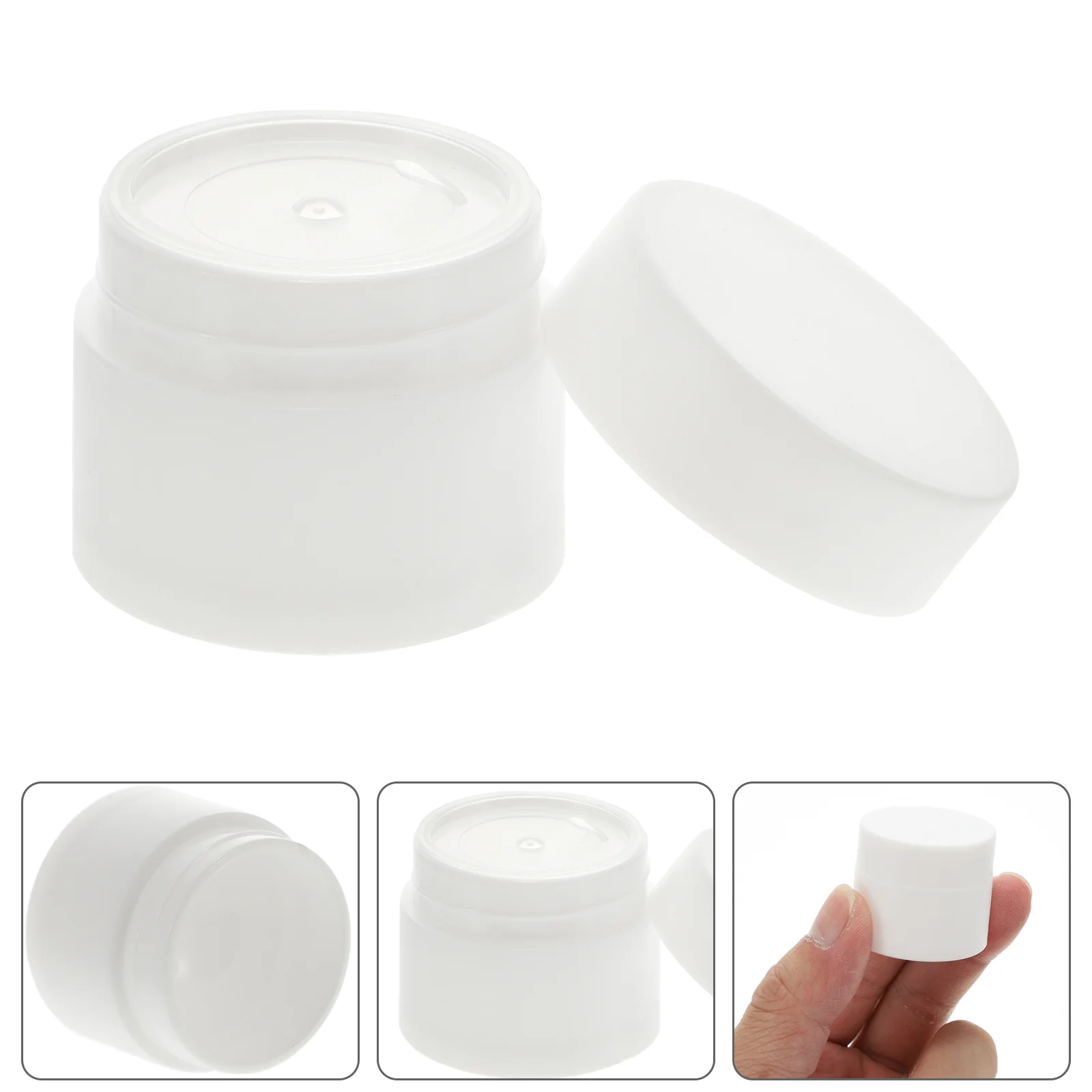 

20 Pcs Clear Round Jars Makeup Containers Packing Box Travel Cosmetics Facial Cream Bottle Mini with Lid