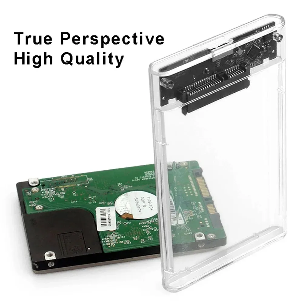 2.5 polegada transparente hdd ssd gabinete usb 3.0 hdd caso usb para sata disco rígido externo caso para portátil ssd caixa de disco rígido