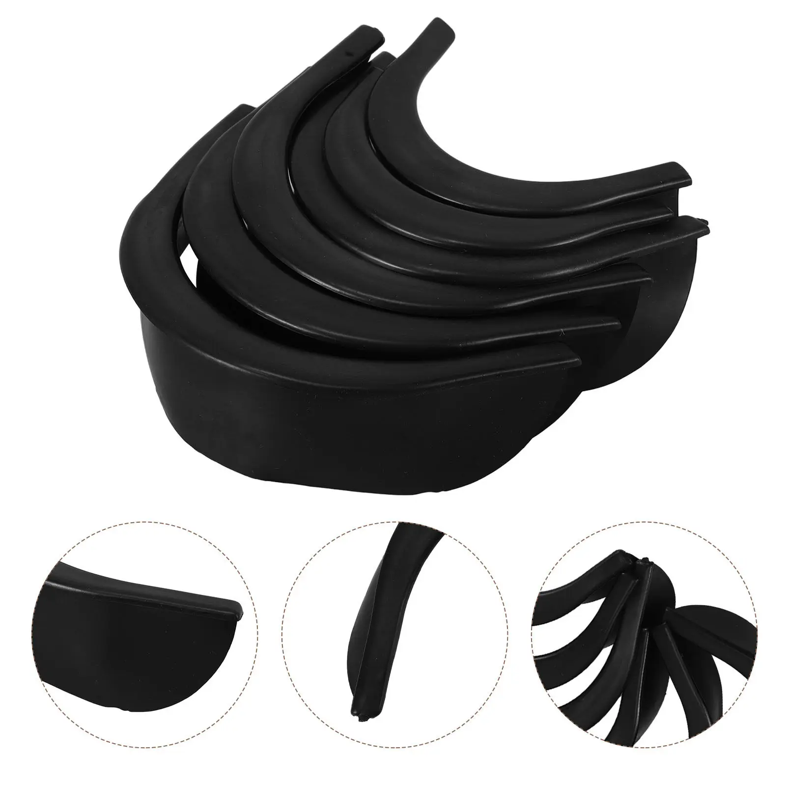 

6Pcs Billiard Hole Liners Black Rubber Pocket Liners for Standard Size Billiard Balls American Style Pool Table Corner Pocket