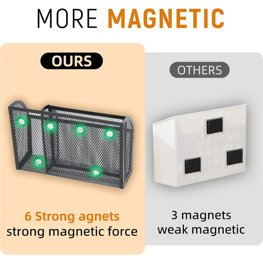 portapenne magnetico ripiano magnetico per lavagna portapenne magnetico in rete a 3 griglie per frigorifero organizer magnetico lo