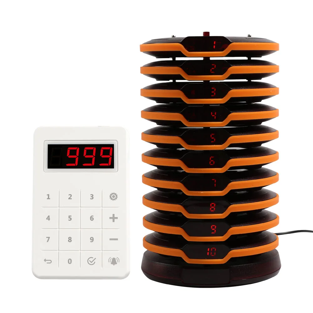 Wireless coaster Pagers Queuing and Calling Free Logo Printing Smart