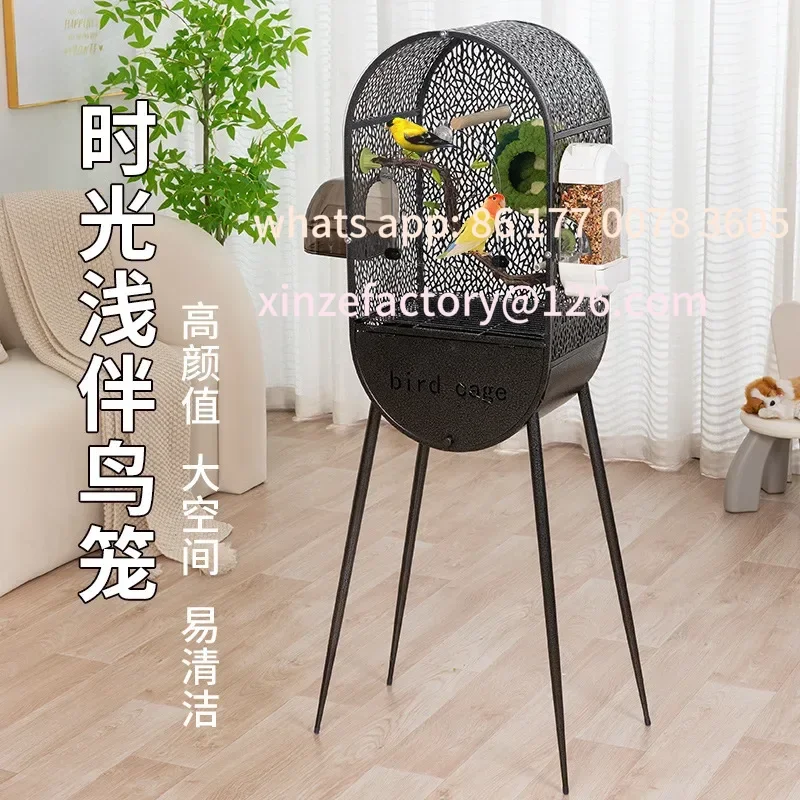 

Customizable budgie parrot, ecological metal, Xuanfeng peony, Wenniao capsule, large villa monk new model