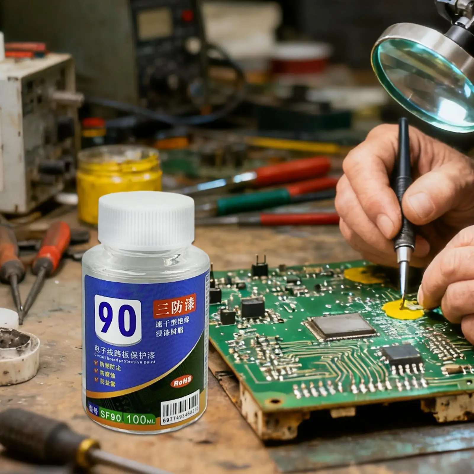 100/250ml PCB Insulating Varnish Electronics Potting Compound PCB Waterproof Clear Conformal Coating For Circuit Board Coating