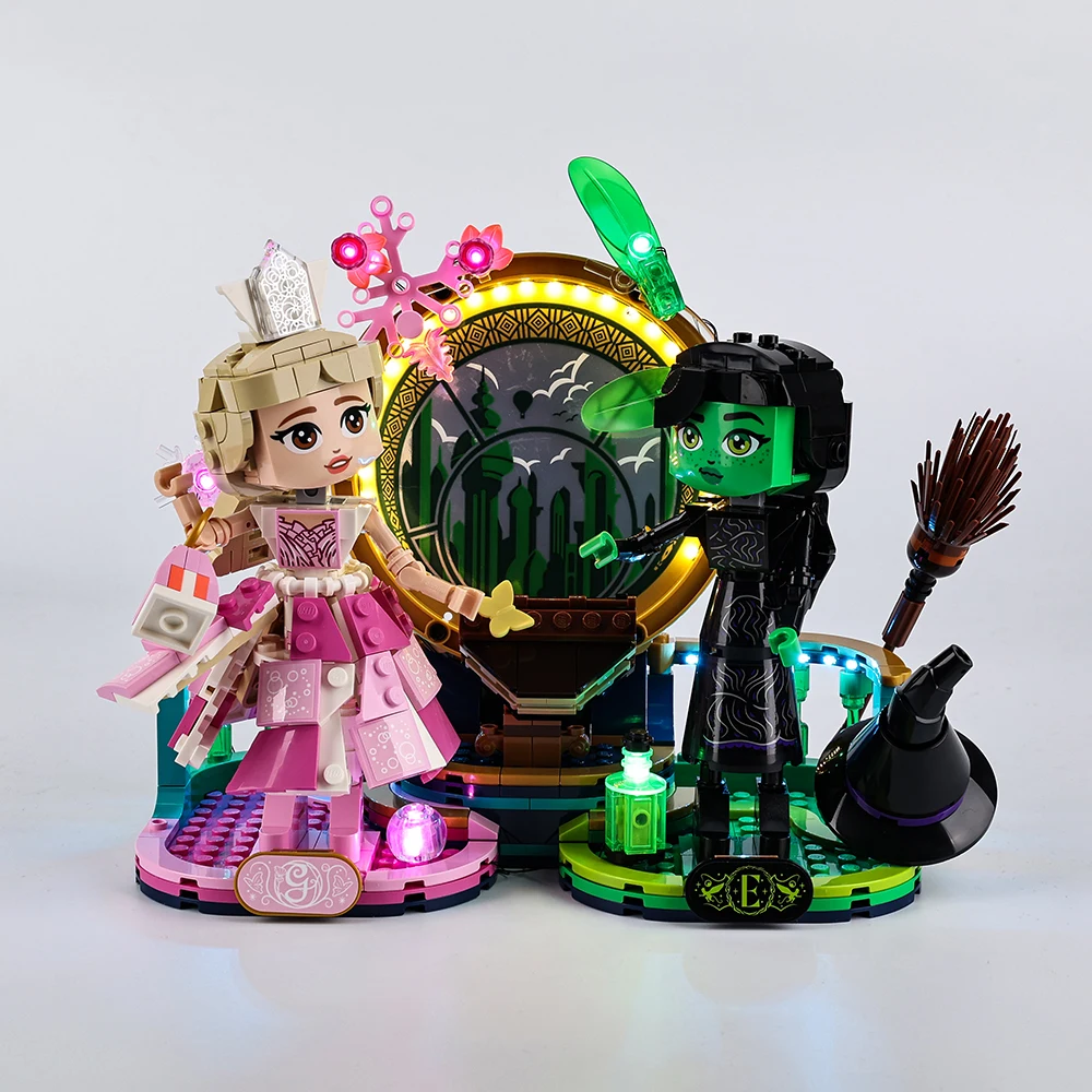 LED Light Kit for 75682 Elphaba & Glinda Figures Model Toy Set Not Include Building Blocks