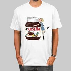 Nutella T-shirts Summer Fashion Print T Shirt Casual O-Neck Tshirt Funny T-shirt Top Tees