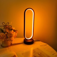 D5 Creative Ring Desk Lamp Design Bedroom Ring Table Decor Lamp Living Room Three-color Dimming Bedside Lamp LED Night Lights