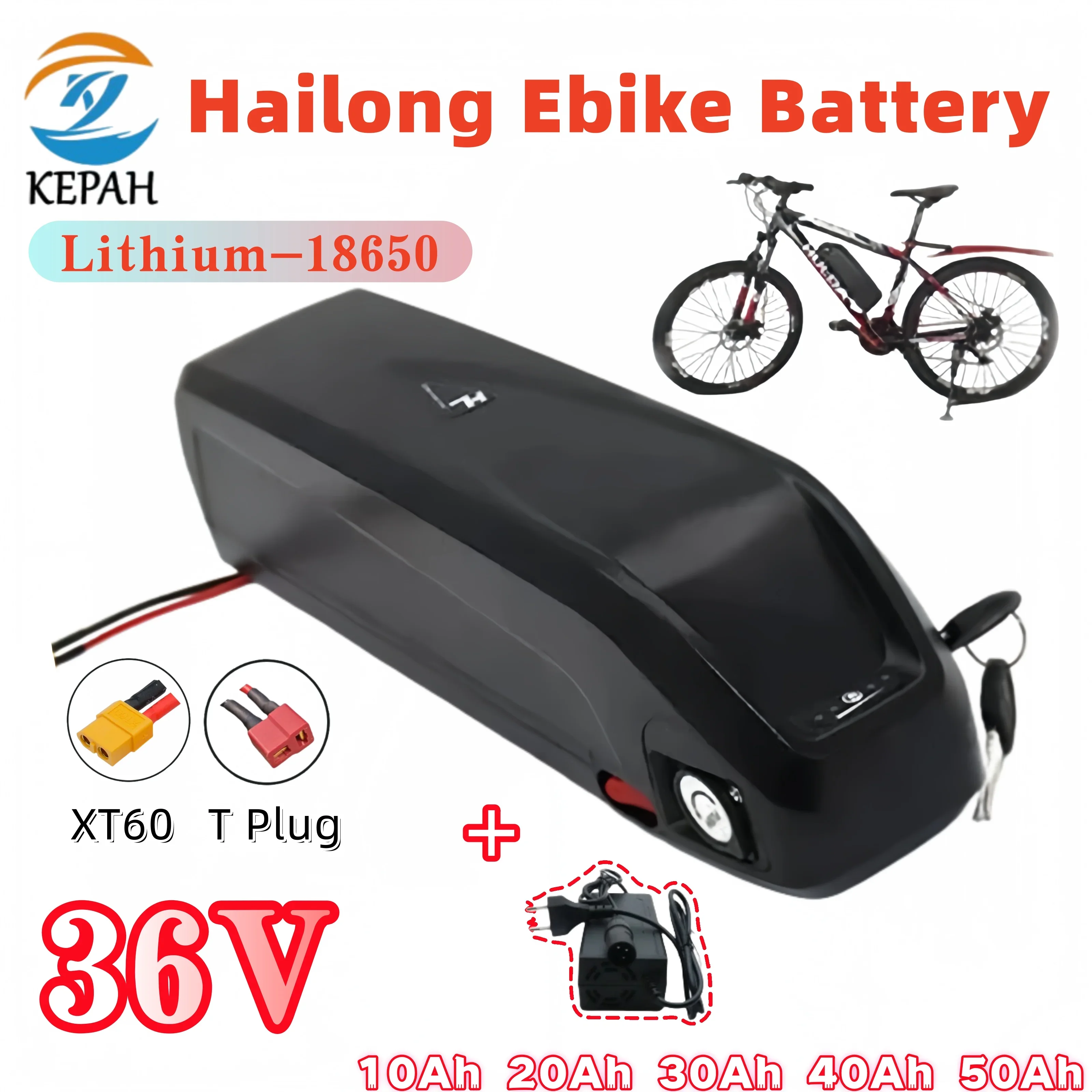 

Аккумулятор Hailong 36В для электровелосипеда Chamrede 10Ач 20Ач 30Ач 40Ач 50Ач 2000Вт, литиевая батарея для электровелосипеда