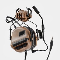 ARM NEXT F20 Tactical Earmuffs Active Noise Cancelling & Sound Amplification for Shooting/Hunting, Helmet Ready