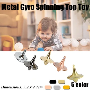 1 adet komik yaratıcı sihirli Metal Gyro Mini büyük doğru hiçbir direnç jiroskop Gyro oyuncaklar topaç Inception çocuk hediyeler
