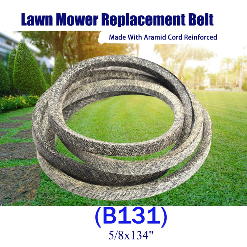 Heavy Duty Aramid Cord V Belt B131 (5/8 'X 134') OEM Standard Drive Belt For Garden Tractor Lawn Machinery 95404077