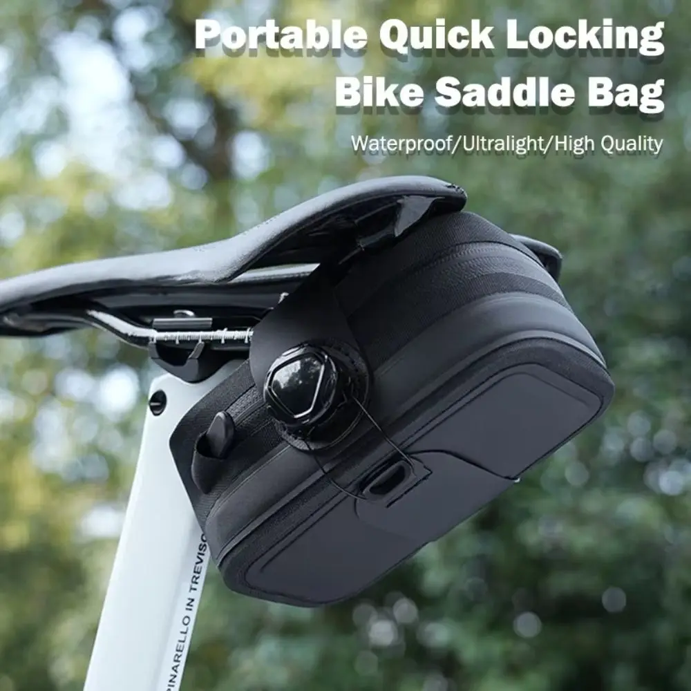 

Waterproof Mountain Bike Saddle Bag 360° Rotating Buckle Touchscreen Rainproof Cycling Bag Adjustable Large Capacity