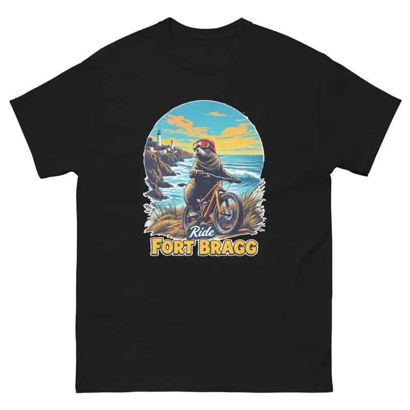 Ride Fort Bragg Sea Lion Fun Usa Bike Cycling Animal T Shirt