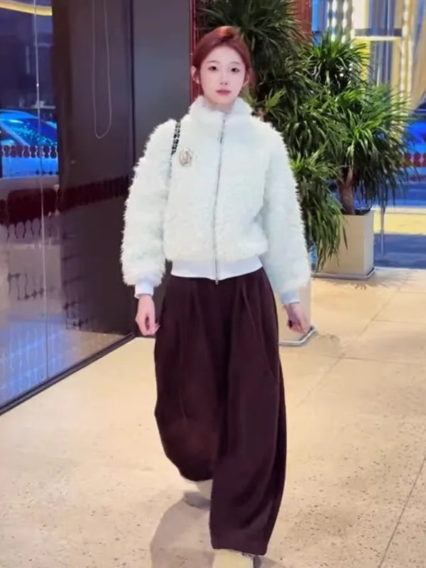 

Faionable ort Верхняя одежда Женское облегающее шерстяное пальто с высоким воротником на талии Cinched Sli Весенне-осенне-зимняя верхняя одежда