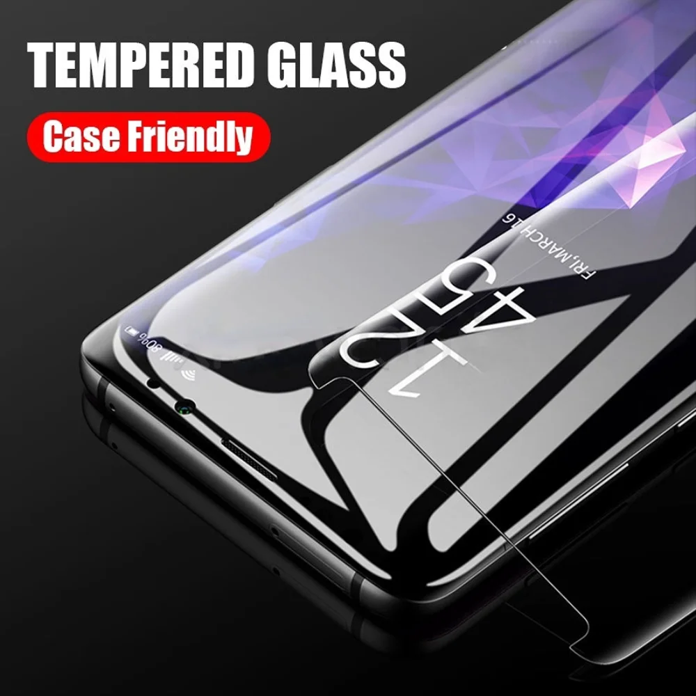 3D gebogenes Glas für Samsung Galaxy S8 S9 plus Note 8 9 gehärtetes Glas Gehäuse freundliche Displays chutz folie