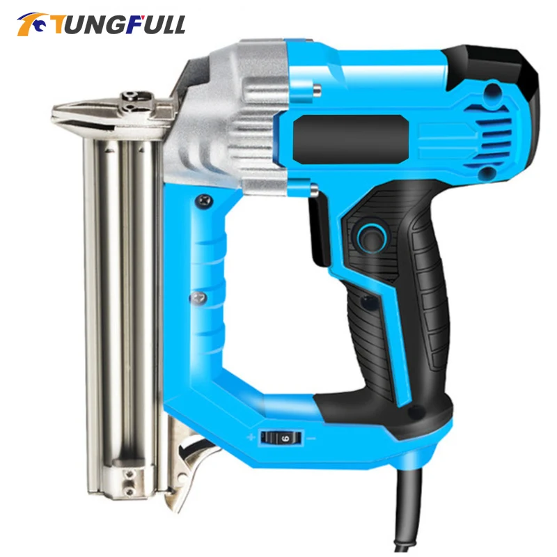 2300W Electric Nail Gun 220V Woodworking Tools Electrical Straight Staple Nail F30/F25/F20/F15 Furniture Nailing Stapler Shooter